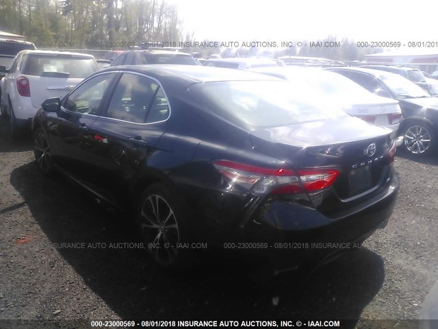 JTNB11HK8J3025158 - 2018 TOYOTA CAMRY L/LE/XLE/SE/XSE BLACK photo 3