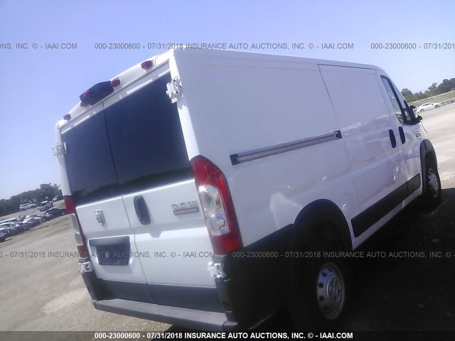 3C6TRVAG2JE103982 - 2018 RAM PROMASTER 1500 1500 STANDARD WHITE photo 4
