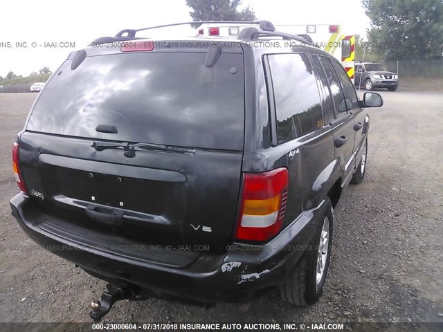 1J4GW48N64C131596 - 2004 JEEP GRAND CHEROKEE LAREDO/COLUMBIA/FREEDOM 黑色 照片 4