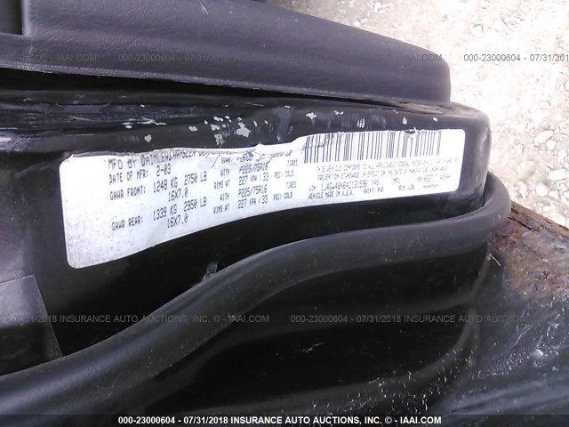 1J4GW48N64C131596 - 2004 JEEP GRAND CHEROKEE LAREDO/COLUMBIA/FREEDOM 黑色 照片 9