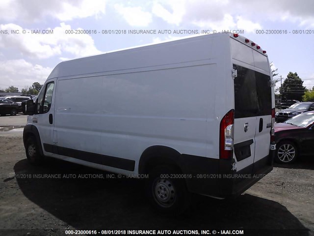 3C6TRVDG9HE526063 - 2017 RAM PROMASTER 2500 2500 HIGH WHITE photo 3