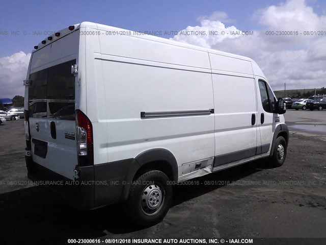 3C6TRVDG9HE526063 - 2017 RAM PROMASTER 2500 2500 HIGH WHITE photo 4