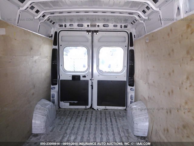 3C6TRVDG9HE526063 - 2017 RAM PROMASTER 2500 2500 HIGH WHITE photo 8