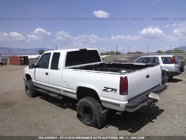 1GTEK19R1TE516298 - 1996 GMC SIERRA K1500 WHITE photo 3