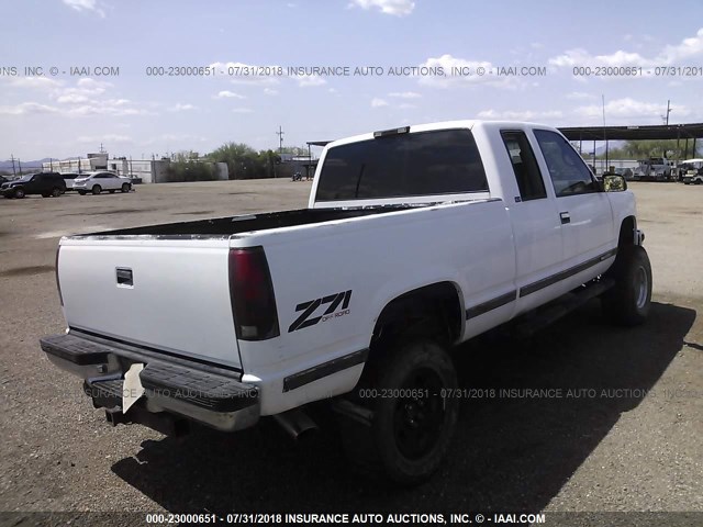 1GTEK19R1TE516298 - 1996 GMC SIERRA K1500 WHITE photo 4