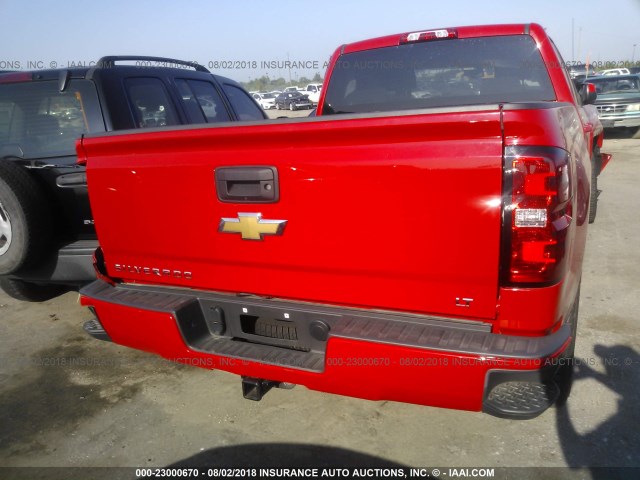 1GCVKREC6GZ350908 - 2016 CHEVROLET SILVERADO K1500 LT RED photo 6