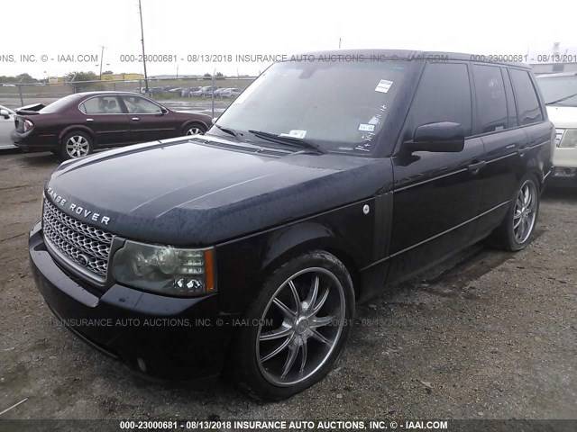 SALME1D44AA318844 - 2010 LAND ROVER RANGE ROVER HSE BLACK photo 2