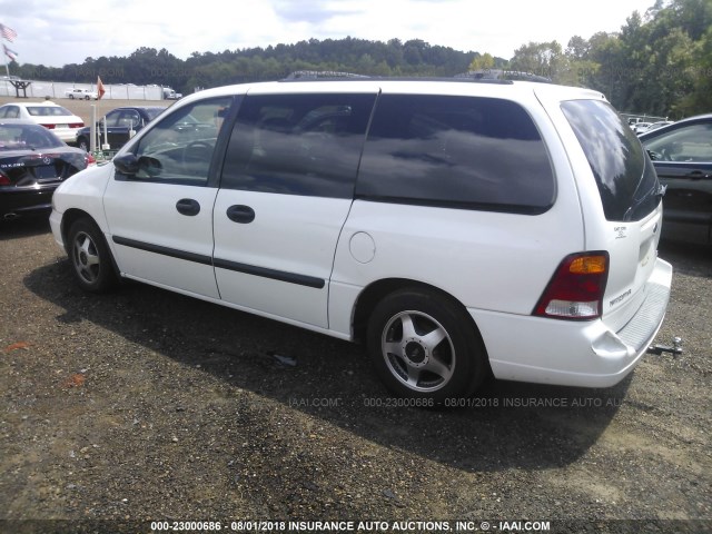 2FMZA51452BB33045 - 2002 FORD WINDSTAR LX WHITE photo 3