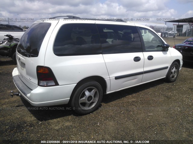 2FMZA51452BB33045 - 2002 FORD WINDSTAR LX WHITE photo 4