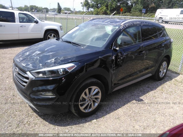 KM8J3CA27HU369340 - 2017 HYUNDAI TUCSON LIMITED/SPORT AND ECO/SE BLACK photo 2