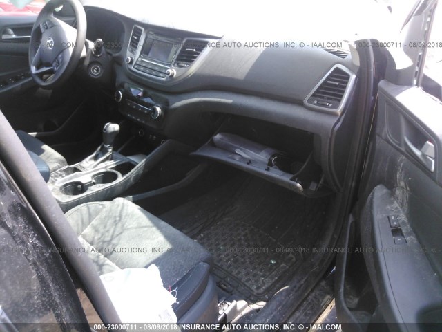 KM8J3CA27HU369340 - 2017 HYUNDAI TUCSON LIMITED/SPORT AND ECO/SE BLACK photo 5