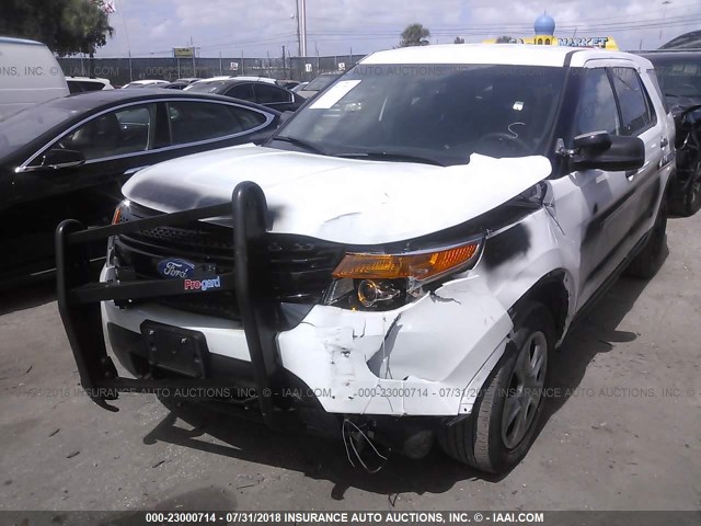 1FM5K8AR4FGC16571 - 2015 FORD EXPLORER POLICE INTERCEPTOR WHITE photo 6