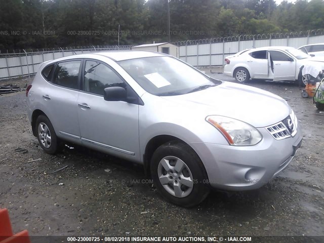 JN8AS5MVXDW600341 - 2013 NISSAN ROGUE S/SV SILVER photo 1