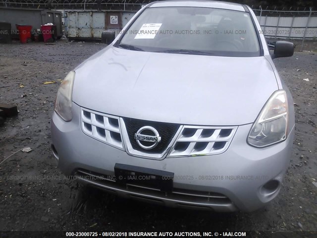 JN8AS5MVXDW600341 - 2013 NISSAN ROGUE S/SV SILVER photo 6