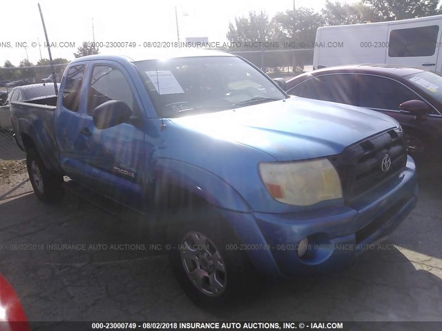 5TETU62N85Z073167 - 2005 TOYOTA TACOMA PRERUNNER ACCESS CAB BLUE photo 1