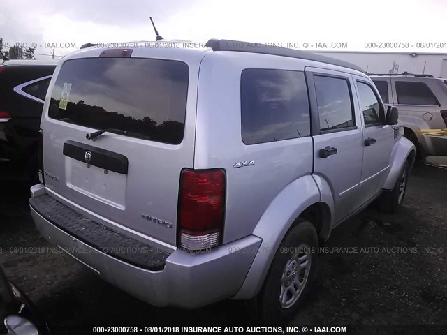 1D4PU2GKXBW535703 - 2011 DODGE NITRO SILVER photo 4