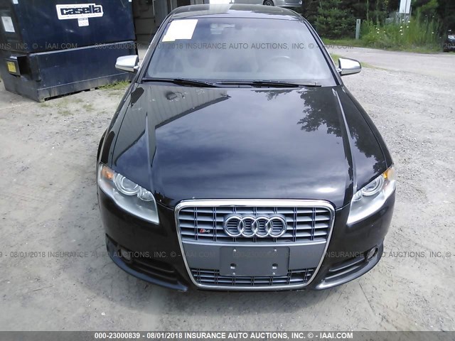 WAUGL68E65A489432 - 2005 AUDI NEW S4 QUATTRO BLACK photo 6