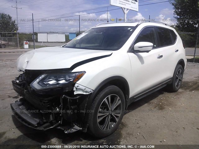 5N1AT2MVXHC869515 - 2017 NISSAN ROGUE SV/SL WHITE photo 2