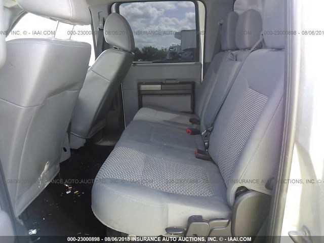 1FT7W2BT1CEA11421 - 2012 FORD F250 SUPER DUTY SILVER photo 8