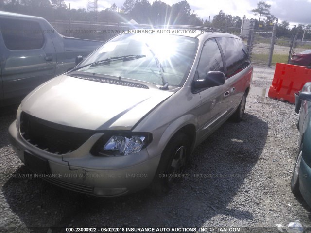 2C4GP54L83R198736 - 2003 CHRYSLER TOWN & COUNTRY LXI GOLD photo 2