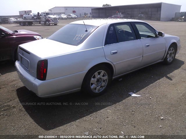 1G6KF57911U266133 - 2001 CADILLAC DEVILLE DTS SILVER photo 4