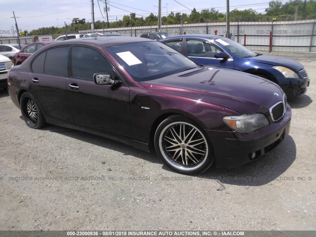 WBAHL83556DT03922 - 2006 BMW 750 I MAROON photo 1