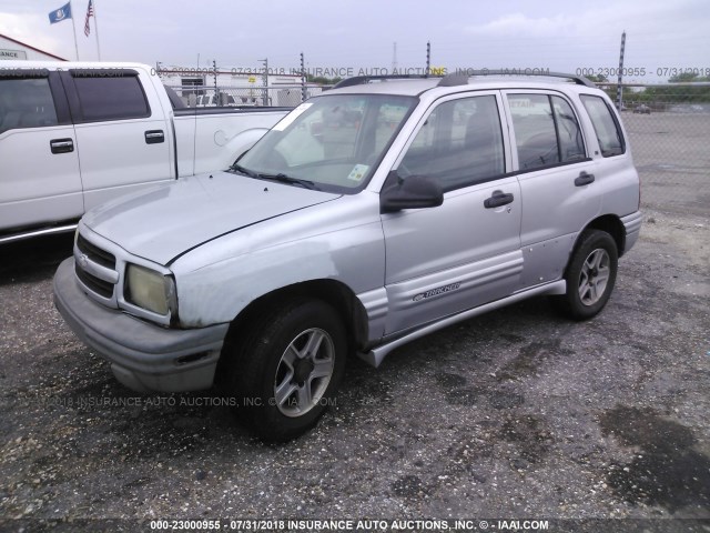 2CNBE634636901070 - 2003 CHEVROLET TRACKER LT SILVER photo 2