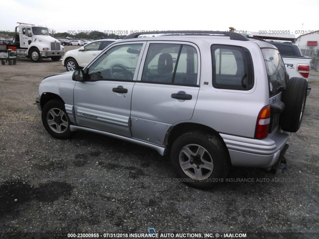 2CNBE634636901070 - 2003 CHEVROLET TRACKER LT SILVER photo 3