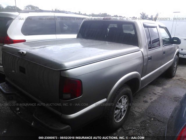 1GTDT13X13K109633 - 2003 GMC SONOMA GRAY photo 4