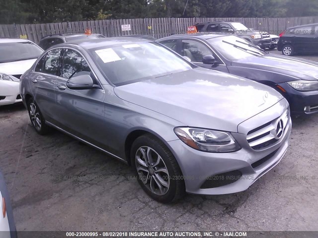 55SWF4KBXGU135074 - 2016 MERCEDES-BENZ C 300 4MATIC GRAY photo 1