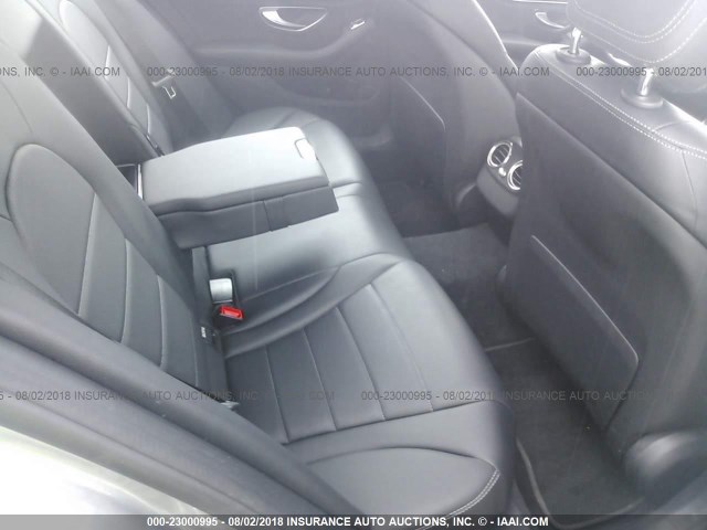 55SWF4KBXGU135074 - 2016 MERCEDES-BENZ C 300 4MATIC GRAY photo 8