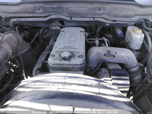 3D7KU28C73G820069 - 2003 DODGE RAM 2500 ST/SLT 黑色 照片 10