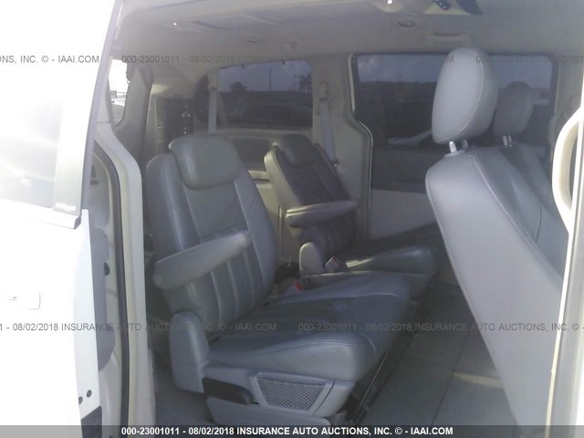 2A8HR54PX8R153203 - 2008 CHRYSLER TOWN & COUNTRY TOURING WHITE photo 8