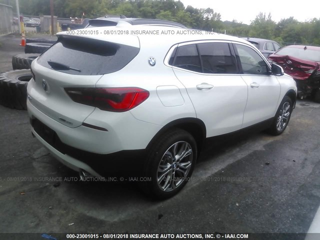 WBXYJ5C34JEF74047 - 2018 BMW X2 XDRIVE28I WHITE photo 4