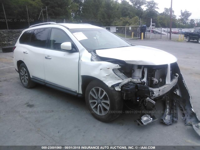 5N1AR2MM3DC641324 - 2013 NISSAN PATHFINDER S/SV/SL/PLATINUM 白色 照片 1