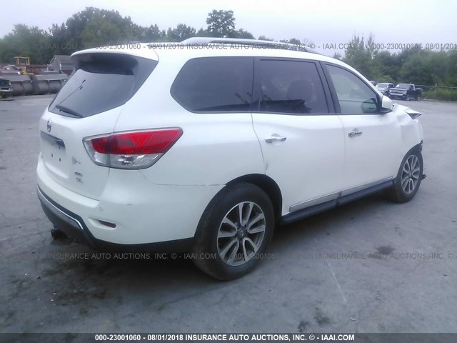 5N1AR2MM3DC641324 - 2013 NISSAN PATHFINDER S/SV/SL/PLATINUM 白色 照片 4