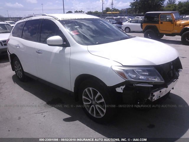 5N1AR2MN2EC657671 - 2014 NISSAN PATHFINDER S/SV/SL/PLATINUM 白色 照片 1