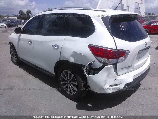5N1AR2MN2EC657671 - 2014 NISSAN PATHFINDER S/SV/SL/PLATINUM 白色 照片 3