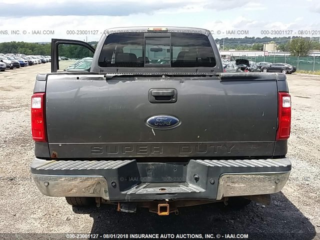 1FTWW31R48EA21939 - 2008 FORD F350 SRW SUPER DUTY GRAY photo 8