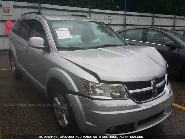 3D4PG5FV2AT274639 - 2010 DODGE JOURNEY SXT SILVER photo 1