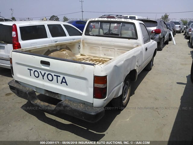 4TARN81A2RZ210828 - 1994 TOYOTA PICKUP 1/2 TON SHORT WHEELBASE STB WHITE photo 4