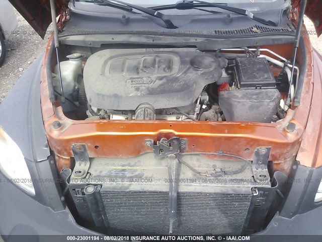 3GNDA13D88S553736 - 2008 CHEVROLET HHR LS ORANGE photo 10