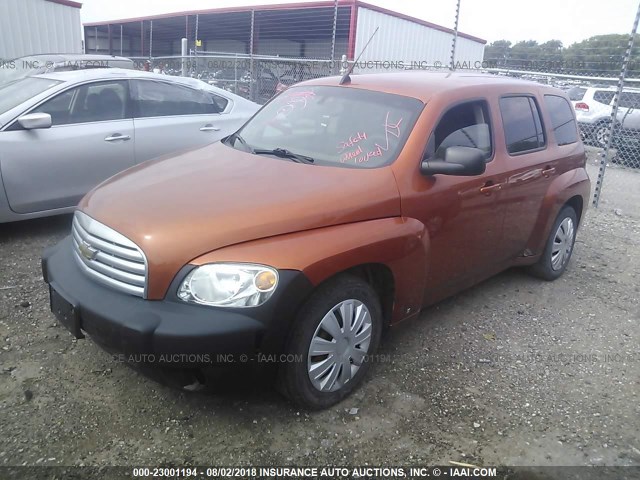 3GNDA13D88S553736 - 2008 CHEVROLET HHR LS ORANGE photo 2