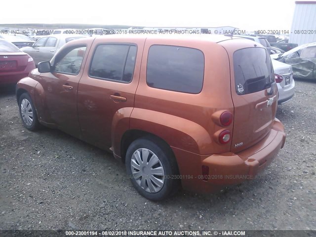 3GNDA13D88S553736 - 2008 CHEVROLET HHR LS ORANGE photo 3