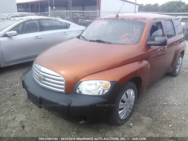 3GNDA13D88S553736 - 2008 CHEVROLET HHR LS ORANGE photo 6