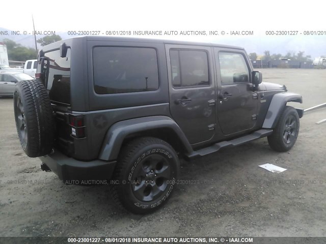 1C4BJWDG3HL570665 - 2017 JEEP WRANGLER UNLIMITE SPORT BLACK photo 4