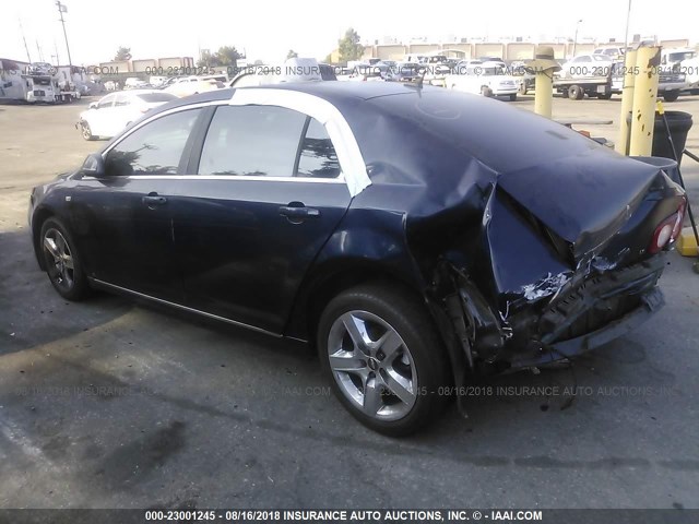 1G1ZH57B88F168362 - 2008 CHEVROLET MALIBU 1LT 蓝色 照片 3