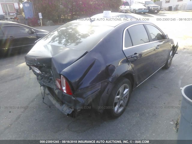 1G1ZH57B88F168362 - 2008 CHEVROLET MALIBU 1LT 蓝色 照片 4