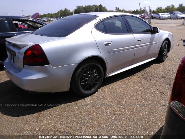 2G2WP542851271208 - 2005 PONTIAC GRAND PRIX SILVER photo 4