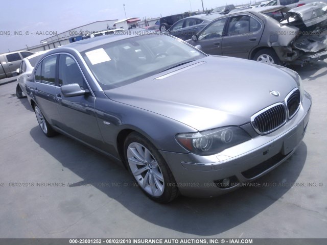 WBAHN83557DT73688 - 2007 BMW 750 GRAY photo 1